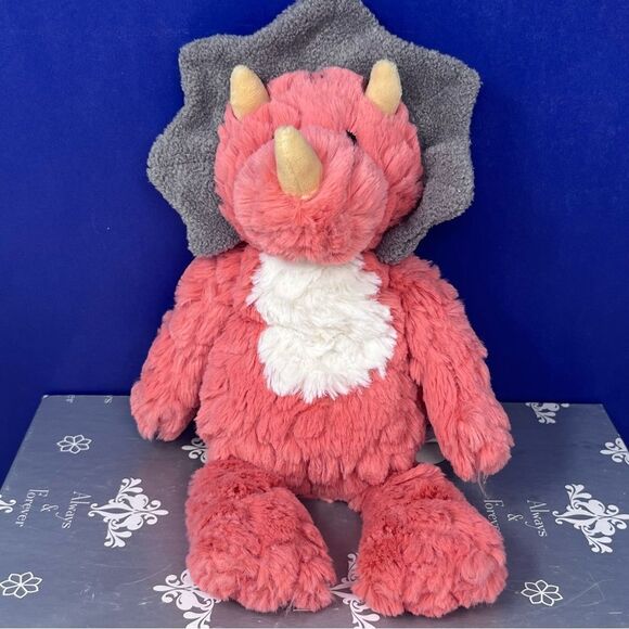 Mary Meyer Putty Nursery Dino 11” Plush Triceratops - Picture 1 of 9